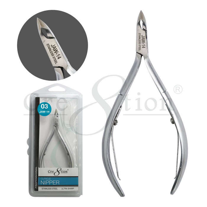 Cre8tion Stainless Steel Cuticle Nipper 03, Size 12 , 16233 OK0820LK