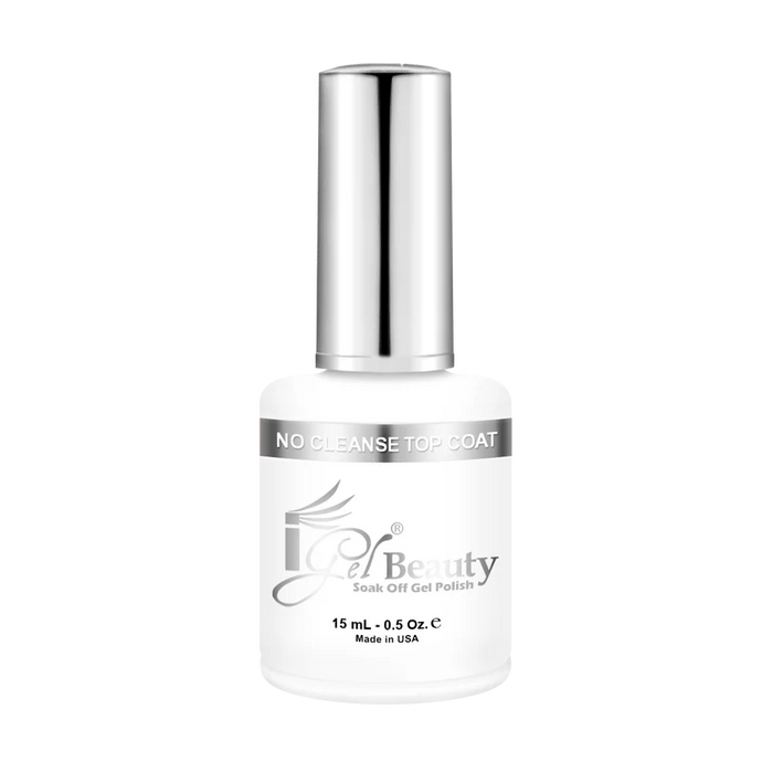 iGel Top Coat No-Cleanse, WHITE BOTTLE, 0.5oz (Packing: 144 pcs/case)