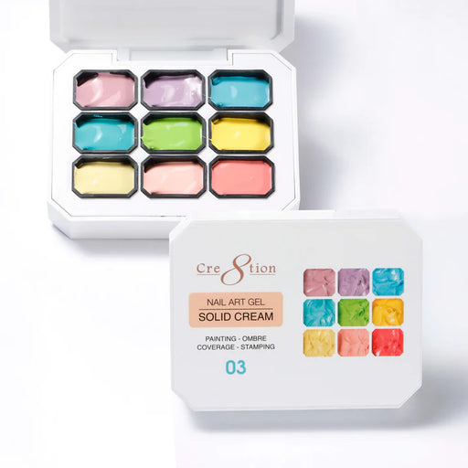 Cre8tion Nail Art Gel Solid Cream #03