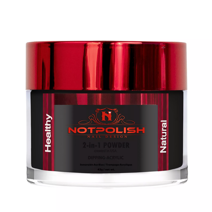 NotPolish Acrylic/Dipping Powder, 003, BLACK, 2oz