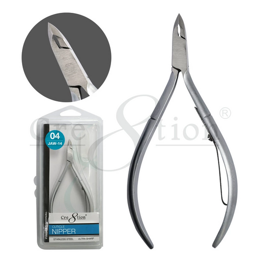 Cre8tion Stainless Steel Cuticle Nipper 04, Size 14, 16237 OK0820LK