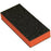 Cre8tion Buffer 2-Way SLIM Buffer (Made In USA), Orange Foam, Black Grit 80/100, 06021 (Packing: 500pcs/case)