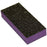 Cre8tion Buffer 2-Way SLIM Buffer (Made In USA), Purple Foam, Black Grit 60/100, 06022 (Packing: 500pcs/case)