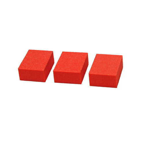 Cre8tion Buffer 2-Way MINI Buffer (Made In USA), Orange Foam, White Grit 80/100, 06046 (Packing: 1,500pcs/case)