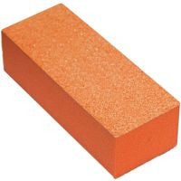 Cre8tion 3-Way Buffer (Made In USA), Orange Foam, White Grit 80/100, 06029 (Packing: 500 pcs/case)