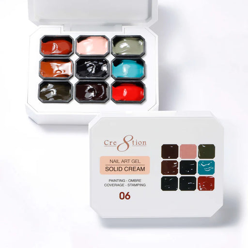 Cre8tion Nail Art Gel Solid Cream #06