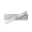 Cre8tion Disposable Mini Nail File Plastic Center White, Grit 180/180, CASE (Pk: 100 packs/case)