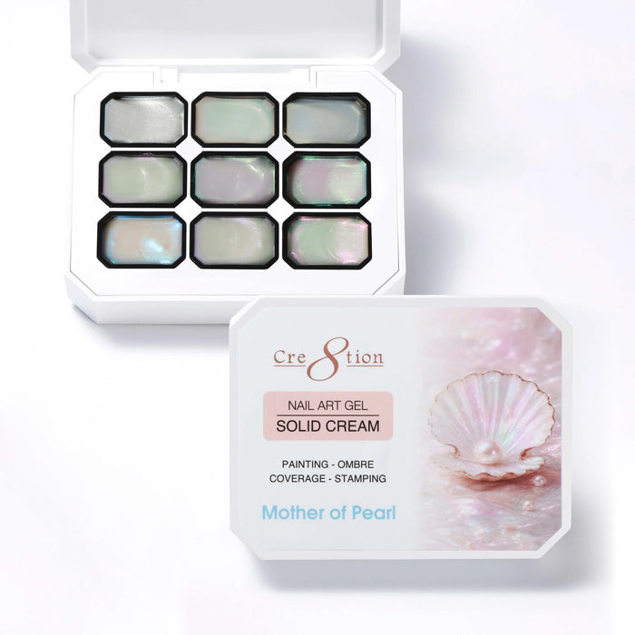 Cre8tion Nail Art Gel - Solid Cream Palette, Mother of Pearl