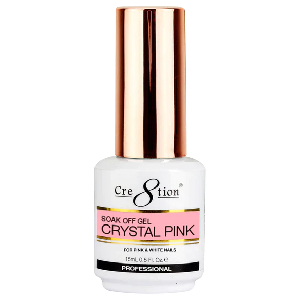 Cre8tion Crystal Gel, Pink, 09618, 0.5oz KK