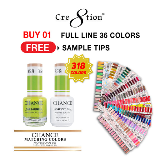 Chance Gel Polish & Nail Lacquer (by Cre8tion), Buy 1 Bare colection Free 1