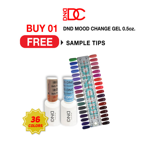 DND Mood Change Gel 0.5oz. Buy 01 Full Line 36 Colors Free Sample Tips
