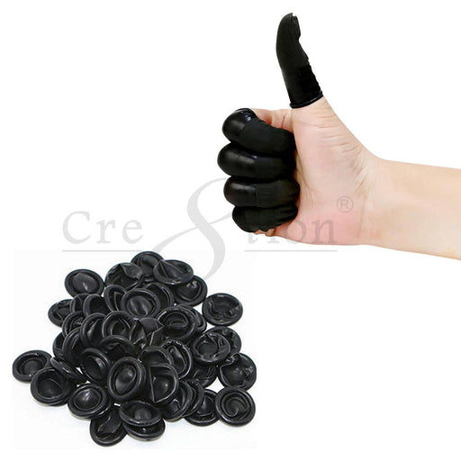 Cre8tion Latex Finger Cover, Black, 10232 (Packing: 20 pcas/bag)