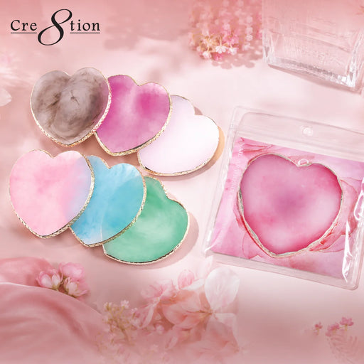 Cre8tion Nail Art Palette, Heart Shaped (Pk: 240 pcs/case)