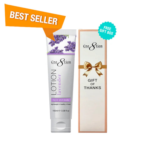 Cre8tion Hand & Body Lotion LAVENDER, 100ml (3.3oz), (PK: 60 pcs/case, 104 cases/ pallet)