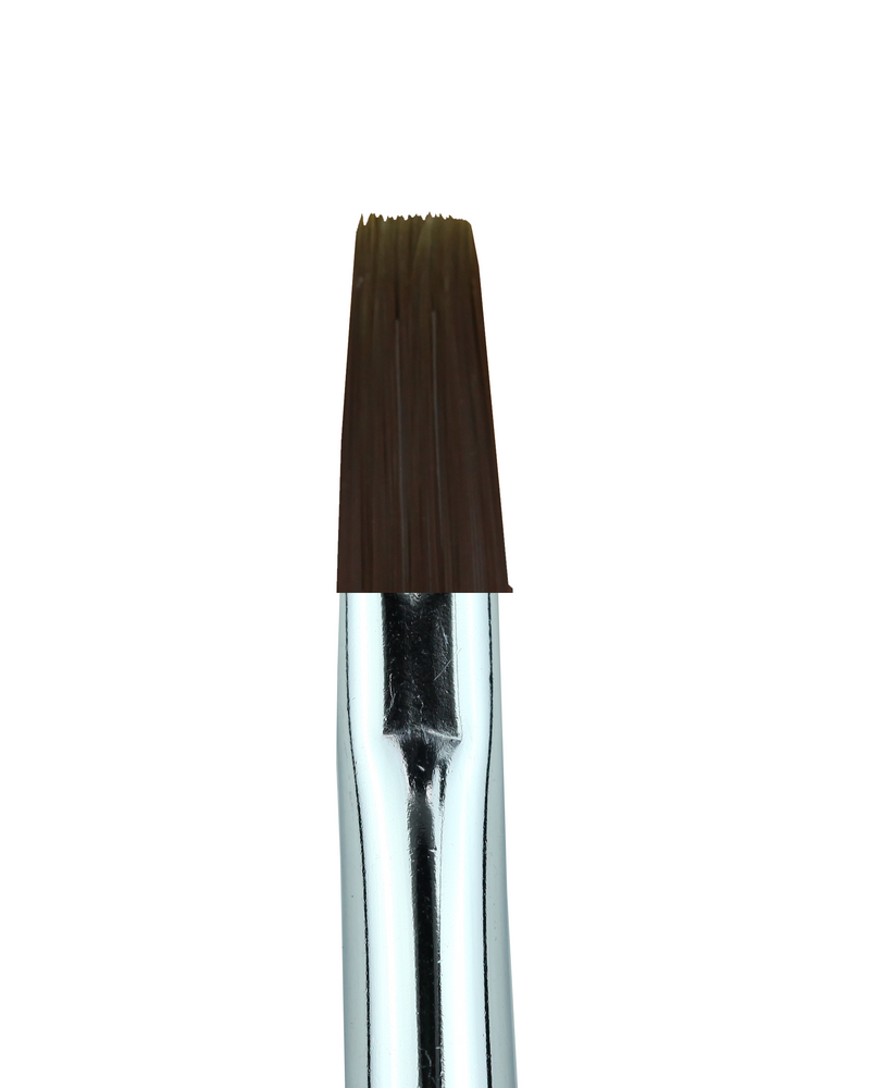 Cre8tion Synthetic Dark Brown Hair Gel Brush - Square, #10 (Pk: 5 pcs/pack)