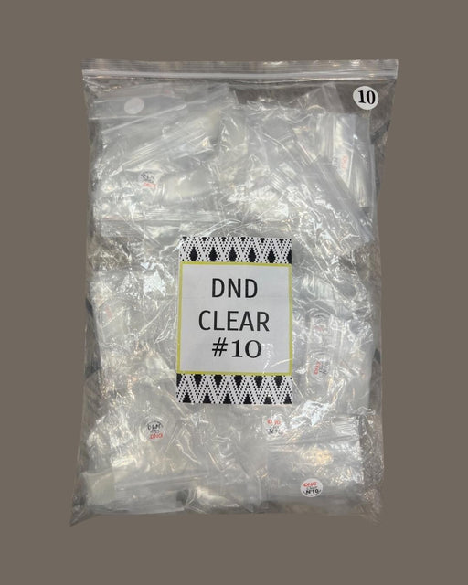 DND Clear Tips #10 (BIG BAG), 100 bags/pack, 98893 OK1110LK