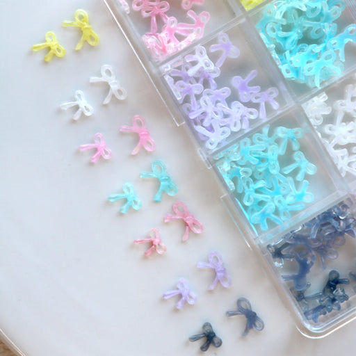 Cre8tion Nail Art Accessory - Jelly Large Bows #11, BOX