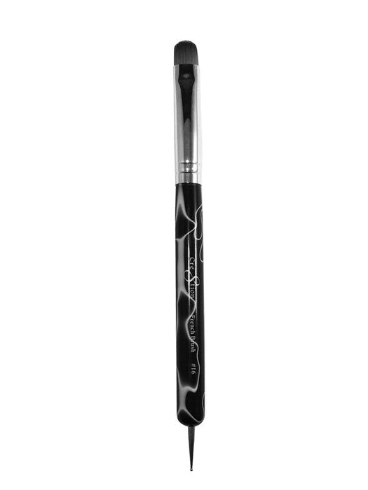 Cre8tion French Brush with Dot Tool, Size #16 (Pk: 100 pcs/case)