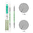 Cre8tion Gel Brush Mini Striper Duo (Pk: 5 pcs/pack, 150 pcs/box, 4 boxes/case)