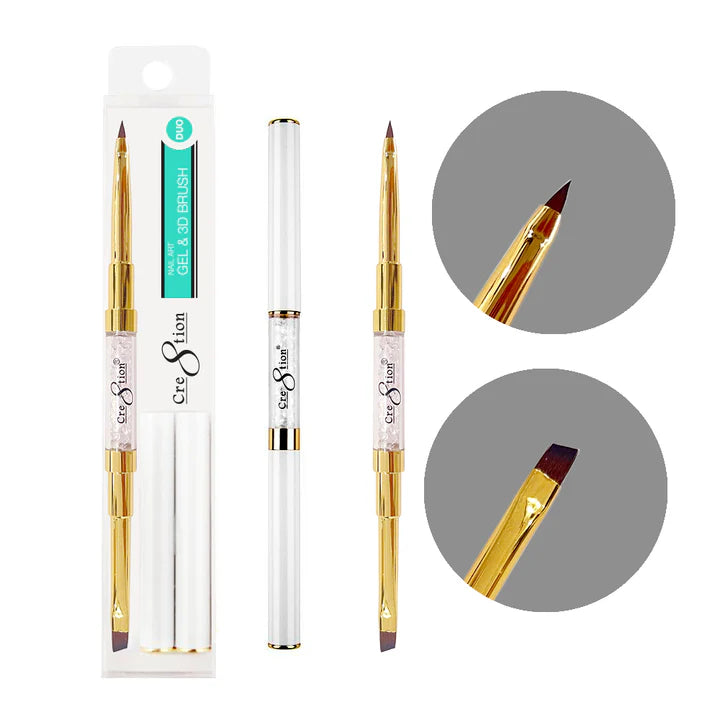 Cre8tion Duo Brush Gel and 3D Nail Art (Pk: 20 pcs/bag)