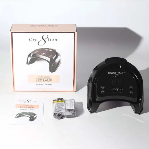 Cre8tion CORDLESS (Khong Day) Rechargable 48W Signature LED Lamp, BLACK (Pk: 8 pcs/case)