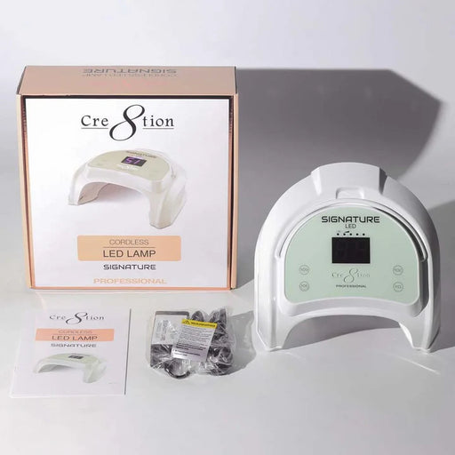 Cre8tion CORDLESS (Khong Day) Rechargable 48W Signature LED Lamp, WHITE (Pk: 8 pcs/case)