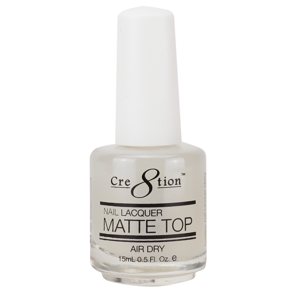 Cre8tion Nail Lacquer, Matte Top Coat, 0.5oz, 14000