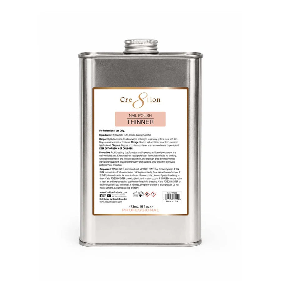 Cre8tion Nail Polish - THINNER 16oz