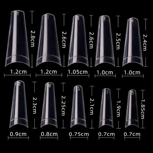 Cre8tion Special Shape - Clear Coffin 01 (Pk: 500 pcs/box, 100 boxes/case)