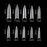 Cre8tion Special Shape - Clear Long Stiletto 02 (Pk: 500 pcs/box, 100 boxes/case)