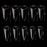 Cre8tion Special Shape - Clear Short Stiletto 03 (Pk: 500 pcs/box, 100 boxes/case)