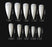 Cre8tion Special Shape Natural Tips, Super Curve Stiletto 09 (Pk: 500 pcs/box, 100 boxes/case)