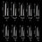 Cre8tion Special Shape - Clear Wide Stiletto 12 (Pk: 500 pcs/box, 100 boxes/case)