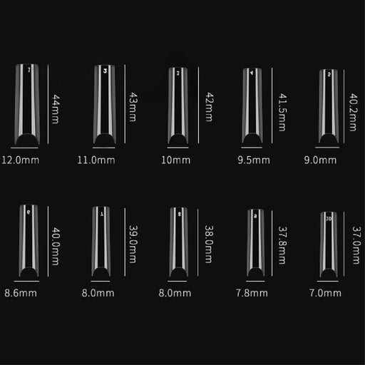Cre8tion Special Shape - Clear Extra Long Straight 13 (Pk: 500 pcs/box, 100 boxes/case)