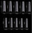 Cre8tion Special Shape, #21 Clear, Long Coffin (Pk: 550 pcs/box, 100 boxes/case)