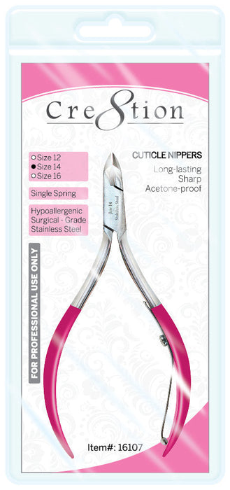 Cre8tion Cuticle Nippers Size 12, 1/4 Jaw, 16106