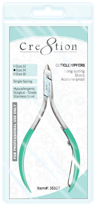 Cre8tion Cuticle Nippers Size 12, 1/4 Jaw, 16106