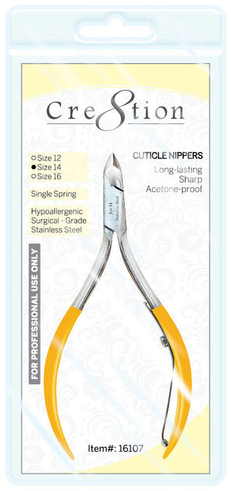 Cre8tion Cuticle Nippers Size 14, 1/2 Jaw, 16107