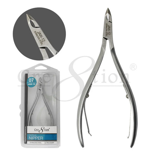 Cre8tion Stainless Steel - Cuticle Nippers #07, Size 12 (Pk: 12 pcs/box, 288 pcs/case)