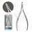 Cre8tion Stainless Steel - Cuticle Nippers #07, Size 14 (Pk: 12 pcs/box, 288 pcs/case)