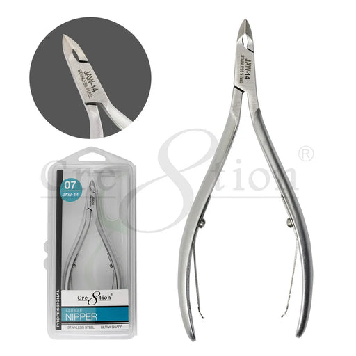 Cre8tion Stainless Steel - Cuticle Nippers #07, Size 14 (Pk: 12 pcs/box, 288 pcs/case)