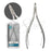 Cre8tion Stainless Steel - Cuticle Nippers #07, Size 16 (Pk: 12 pcs/box, 288 pcs/case)