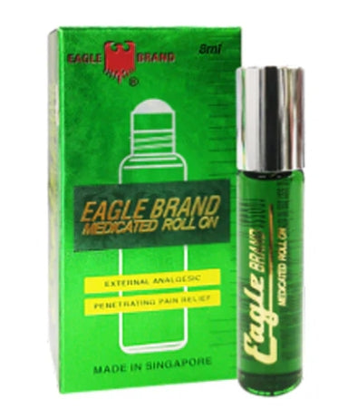 Eagle Brand Medicated Roll On, PACK, 8ml (Pk: 12 pcs/pack, 20 packs/case)