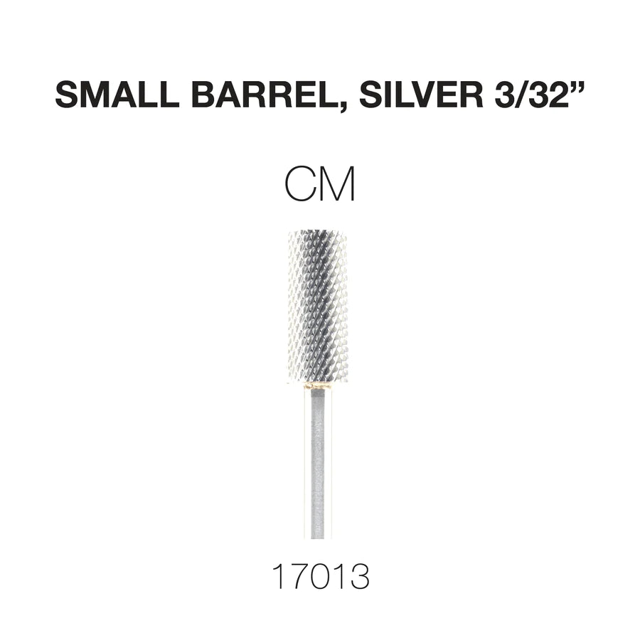 Cre8tion Carbide Small Barrel, CM, Silver 3/32"