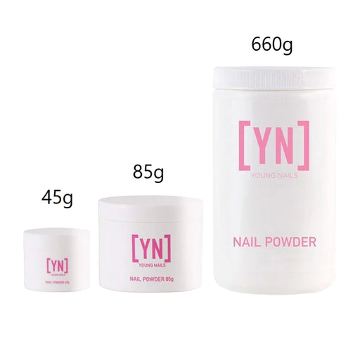 Young Nails Acrylic Powder, PC045WH, Core White, 45g