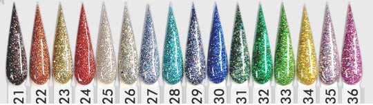 Chisel Sample Board Tips, Glitter Collection, #02