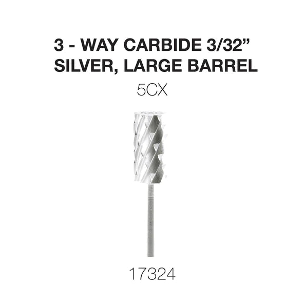 Cre8tion 3-Way Carbide Silver, Large Barrel C5X 3/32