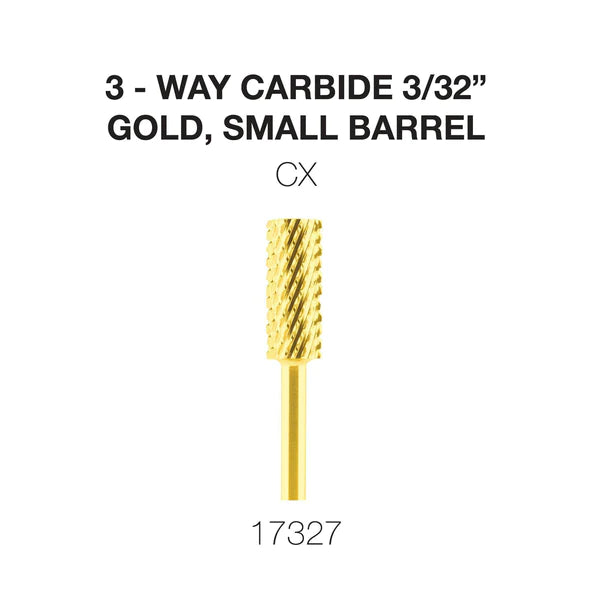 Cre8tion 3-Way Carbide Gold, Small Barrel CX 3/32