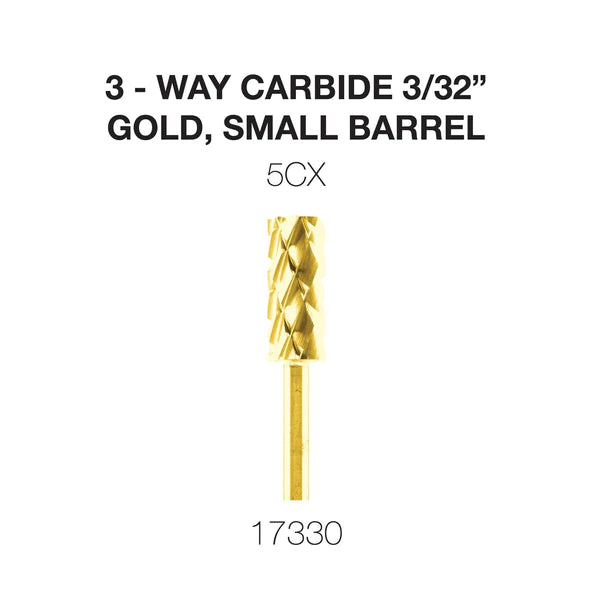 Cre8tion 3-Way Carbide Gold, Small Barrel C5X 3/32