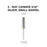 Cre8tion 3-Way Carbide Silver, Small Barrel CM 3/32